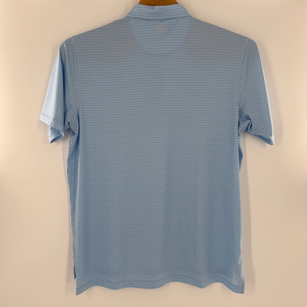 Peter Millar Crown Sport Summer Comfort Polo Shirt Mens XL Blue UPF 50+ - Picture 5 of 7